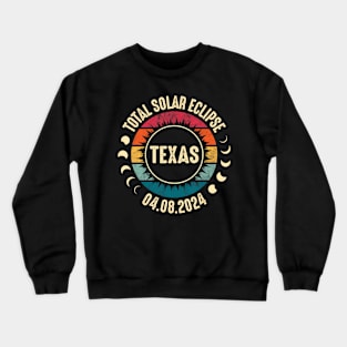 Total Solar Eclipse 2024 Texas Crewneck Sweatshirt